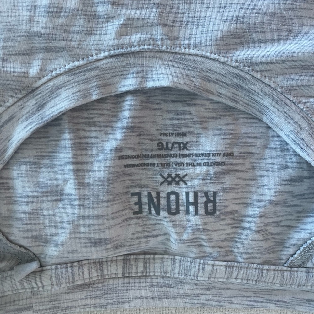 Rhone Heathered Gray Performance Tee
